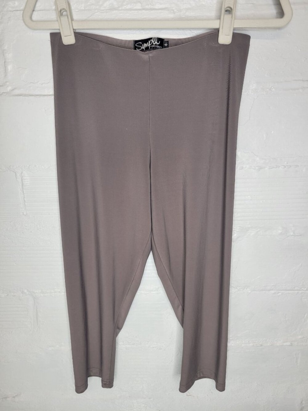 Sympli Women's Size 6 Pants Crop Pull On Stretch Gray
